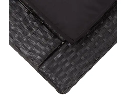 Päevitustool, Pehmendus, Must, Polürotang