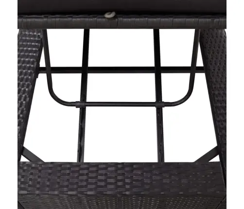 Päevitustool, Pehmendus, Must, Polürotang