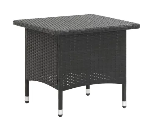 Teelaud, Must, 50 X 50 X 47 cm Polürotang