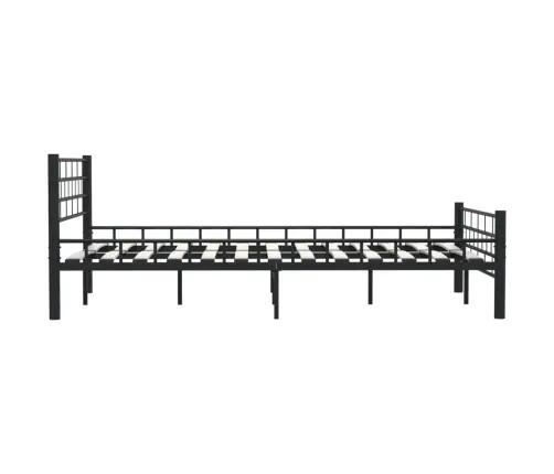 Gultas Rāmis, Melns, 140X200 Cm, Tērauds Vidaxl