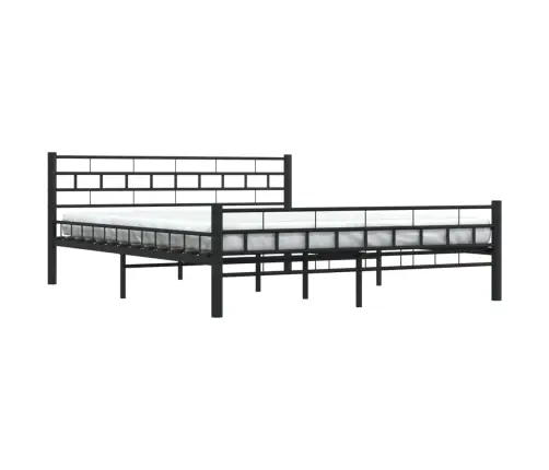 Voodiraam, Must, Teras, 160 X 200 Cm