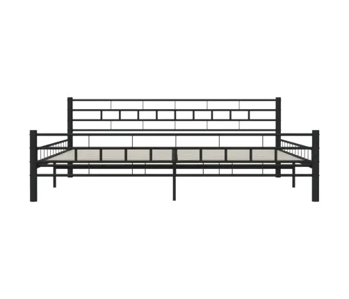 Voodiraam, Must, Teras, 200 X 200 Cm