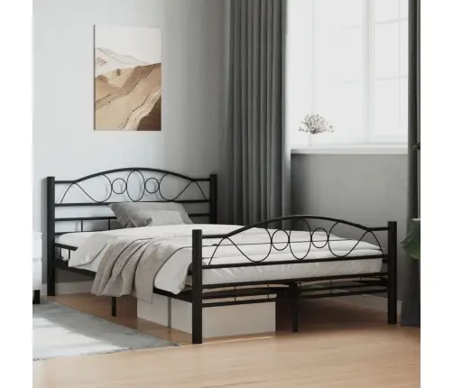 Lovos Rėmas, Juodos Spalvos, 120X200cm Plienas