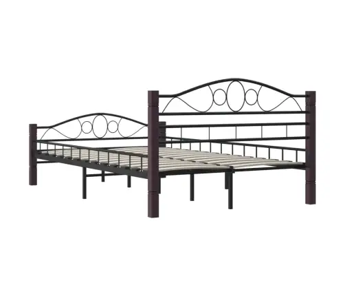 Gultas Rāmis, Melns Metāls, 120X200 Cm Vidaxl