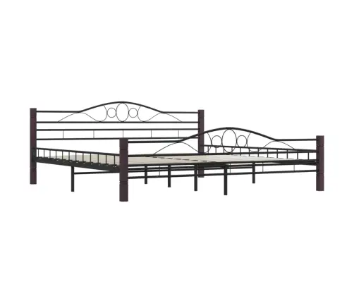 Gultas Rāmis, Melns Metāls, 200X200 Cm Vidaxl Gultas Rāmis, Melns Metāls, 200X200 Cm Vidaxl