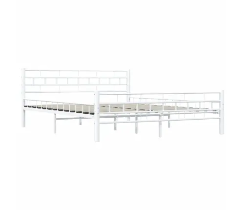 Gultas Rāmis, Balts Metāls, 160X200 Cm Vidaxl