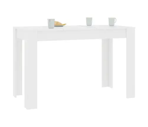 Söögilaud, Valge 120 X 60 X 76 Cm Tehispuit