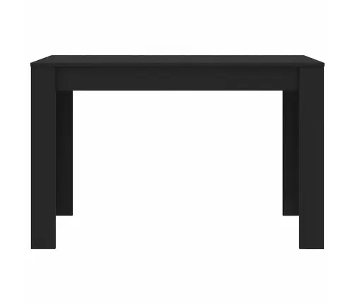 Söögilaud, Must 120 X 60 X 76 Cm Tehispuit