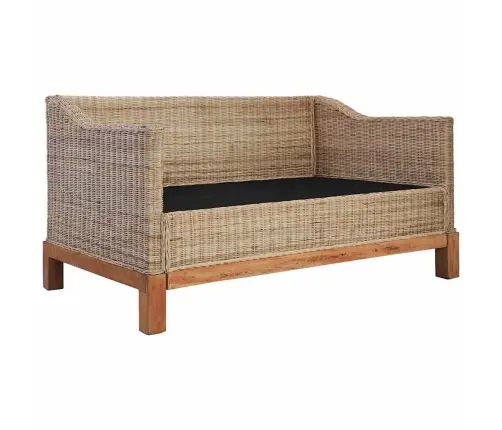 2-Osaline Diivanikomplekt Patjadega, Naturaalsest Rotangist