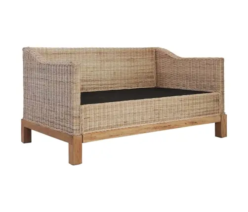 Divdaļīgs Dīvānu Komplekts Ar Matračiem, Dabīga Rotangpalma Vidaxl