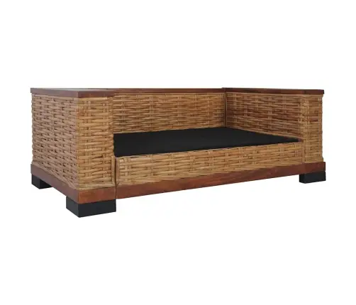 Divdaļīgs Dīvānu Komplekts Ar Matračiem, Dabīga Rotangpalma Vidaxl