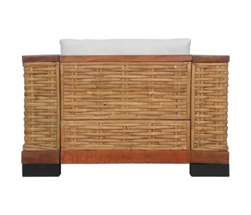 Divdaļīgs Dīvānu Komplekts Ar Matračiem, Dabīga Rotangpalma Vidaxl Divdaļīgs Dīvānu Komplekts Ar Matračiem, Dabīga Rotangpalma Vidaxl