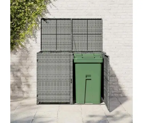 Konteinerių Stoginė, Antracito, 148X77X111cm Ratanas