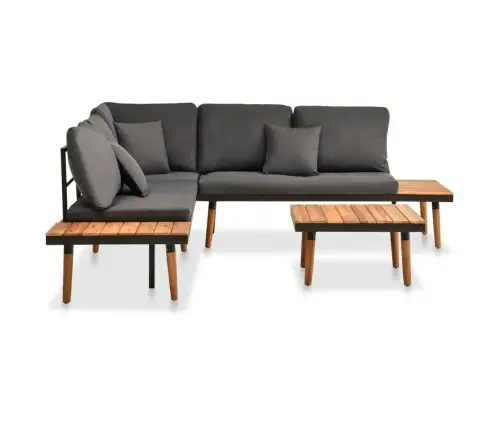 4-Osaline Aiadiivanikomplekt Patjadega, Akaatsiapuit