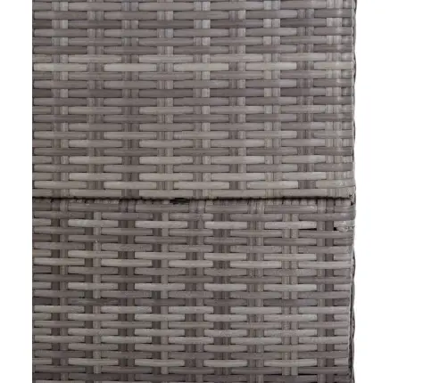 Dārza Uzglabāšanas Kaste, Pelēka, 150X100X100Cm, Pe Rotangpalma Vidaxl