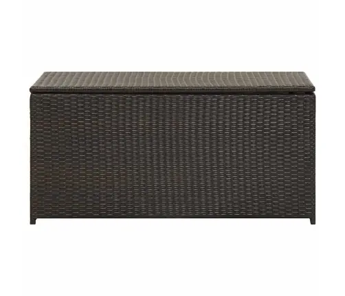 Dārza Uzglabāšanas Kaste, 100X50X50 Cm, Brūna Pe Rotangpalma Vidaxl