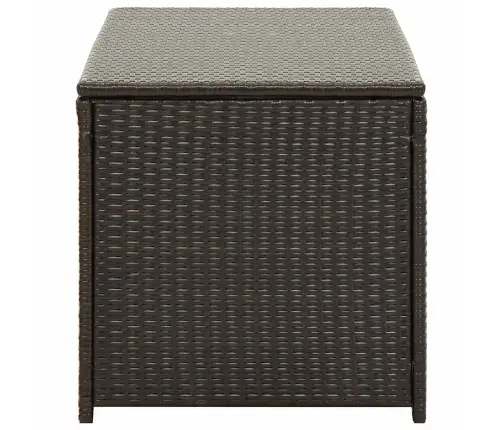 Dārza Uzglabāšanas Kaste, 100X50X50 Cm, Brūna Pe Rotangpalma Vidaxl