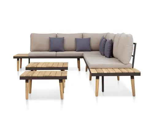 7 Istmega Aiadiivanikomplekt Patjadega, Akaatsiapuit