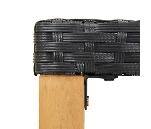 Sols, 120 Cm, Melna Pe Rotangpalma, Akācijas Masīvkoks Vidaxl