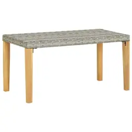 Sols, 120 Cm, Pelēka Pe Rotangpalma, Akācijas Masīvkoks Vidaxl