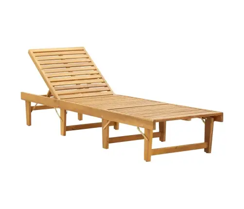 Kokkupandav Päevitustool Istmepadjaga, Akaatsiapuit