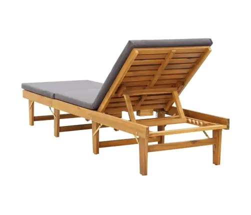 Kokkupandav Päevitustool Istmepadjaga, Akaatsiapuit