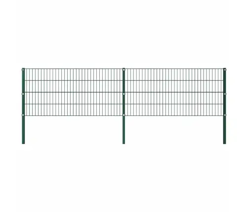 Žoga Panelis Ar Stabiem, Dzelzs, 349 Cm, Zaļš Vidaxl