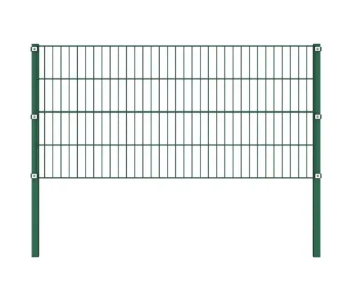 Žoga Panelis Ar Stabiem, Dzelzs, 349 Cm, Zaļš Vidaxl