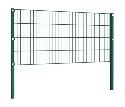 Žoga Panelis Ar Stabiem, Dzelzs, 349 Cm, Zaļš Vidaxl