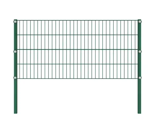 Žoga Panelis Ar Stabiem, Dzelzs, 1040X80 Cm, Zaļš Vidaxl