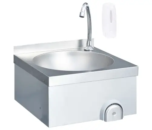 Izlietne Ar Jaucējkrānu Un Ziepju Trauku, Nerūsējošs Tērauds Vidaxl