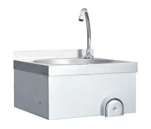 Izlietne Ar Jaucējkrānu Un Ziepju Trauku, Nerūsējošs Tērauds Vidaxl