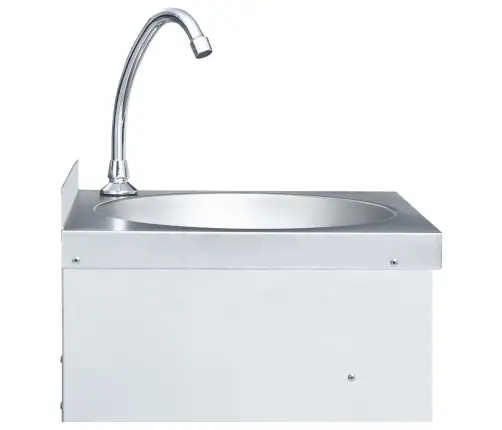 Izlietne Ar Jaucējkrānu Un Ziepju Trauku, Nerūsējošs Tērauds Vidaxl