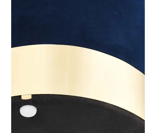 Soliņš, Zils Un Zeltains Samts 28 X 36 Cm Vidaxl