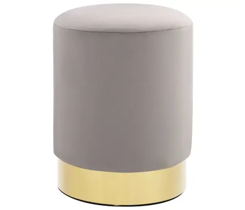 Soliņš, Gaiši Pelēks Un Zeltains Samts 28 X 36 Cm Vidaxl