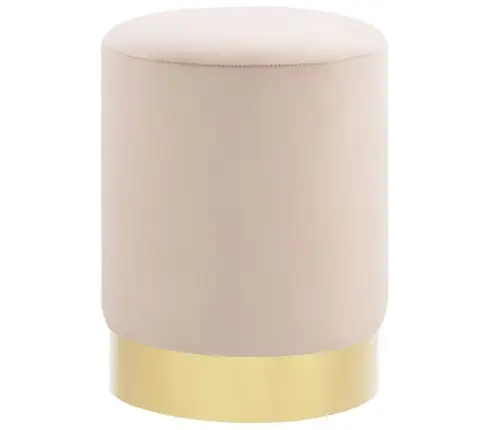 Taburetė, Abrikoso Ir Auksinės Spalvos, Aksomas 28 X 36 Cm