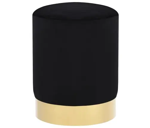 Soliņš, Melns Un Zeltains Samts 28 X 36 Cm Vidaxl