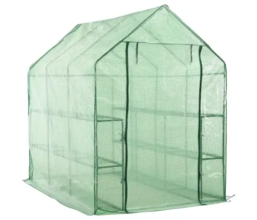 Kasvuhoone 12 Riiuliga, Terasest, 143 X 214 X 196 Cm