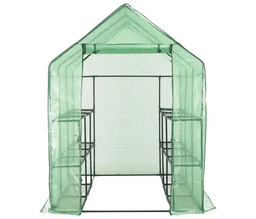 Kasvuhoone 12 Riiuliga, Terasest, 143 X 214 X 196 Cm