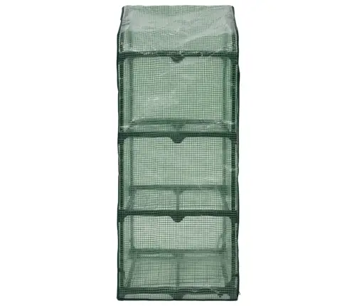 Mini Siltumnīca, 3 Plaukti, 69X49X125 Cm Vidaxl