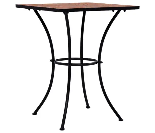 Mosaiikplaadiga Bistroolaud, Terrakota, 60 cm Keraamiline
