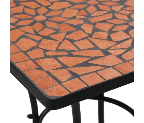 Mosaiikplaadiga Bistroolaud, Terrakota, 60 cm Keraamiline