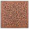 Mosaiikplaadiga Bistroolaud, Terrakota, 60 cm Keraamiline
