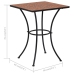 Mozaīkas Bistro Galds, 60 Cm, Sarkanbrūna Keramika Vidaxl