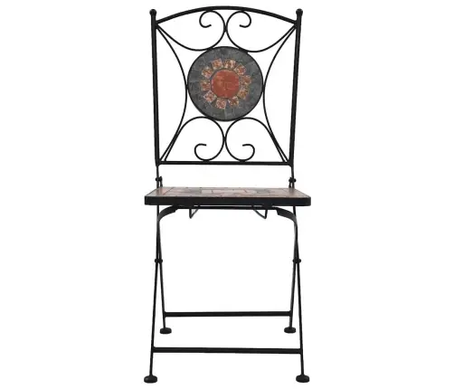 Mosaiiksed Bistrootoolid 2 Tk Oranž/Hall