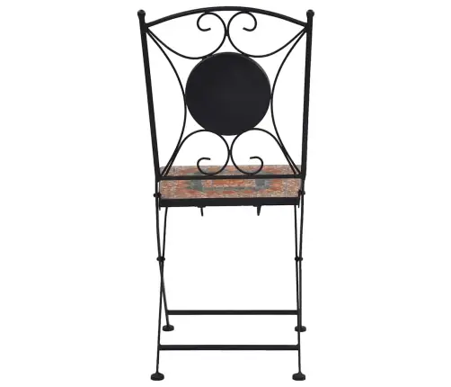 Mosaiiksed Bistrootoolid 2 Tk Oranž/Hall