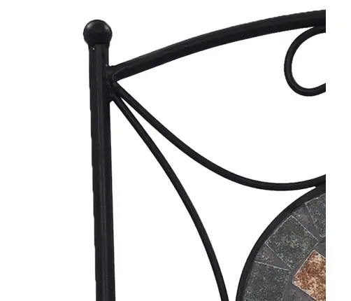 Mosaiiksed Bistrootoolid 2 Tk Oranž/Hall