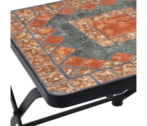 Mosaiiksed Bistrootoolid 2 Tk Oranž/Hall