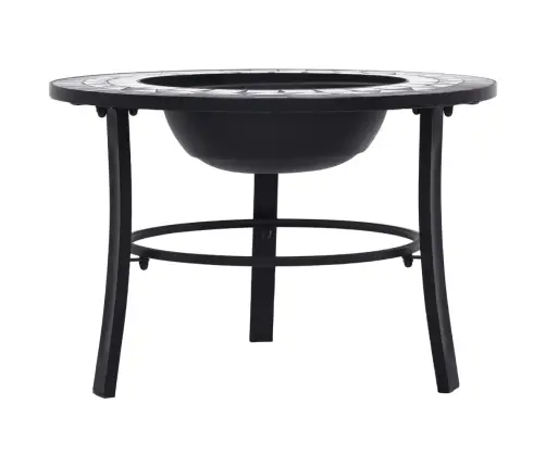 Mosaiikmustriga Tulease, Must Ja Valge, 68 cm Keraamiline