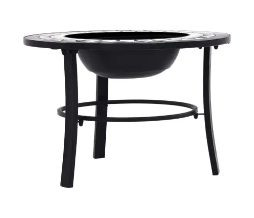 Mosaiikmustriga Tulease, Must Ja Valge, 68 cm Keraamiline